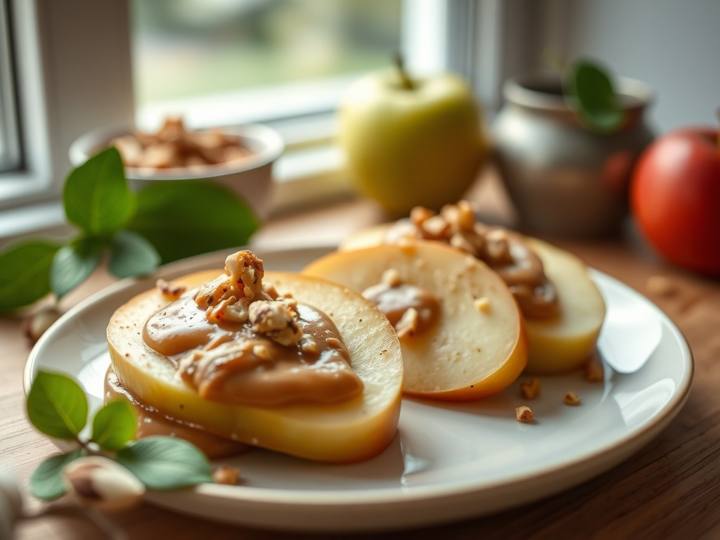Apple Slices with Almond Butter
