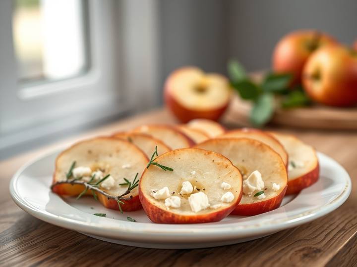 Apple Slices with Cheese