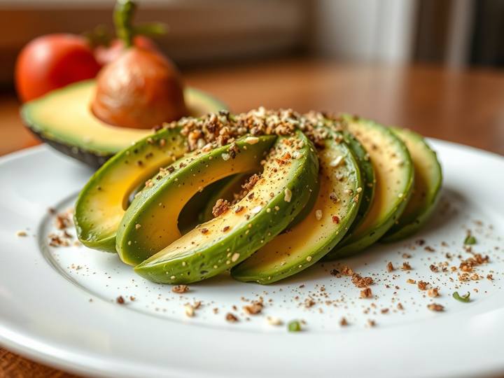Avocado Slices with Seasoning