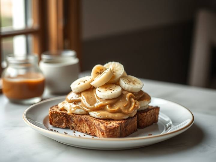 Banana Peanut Butter Toast