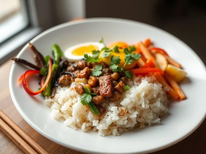 Bibimbap-Style Rice Bowl