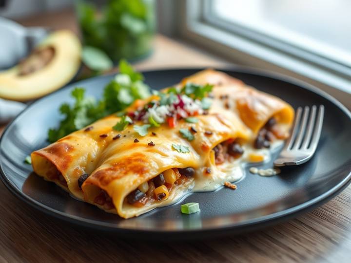 Black Bean & Corn Enchiladas