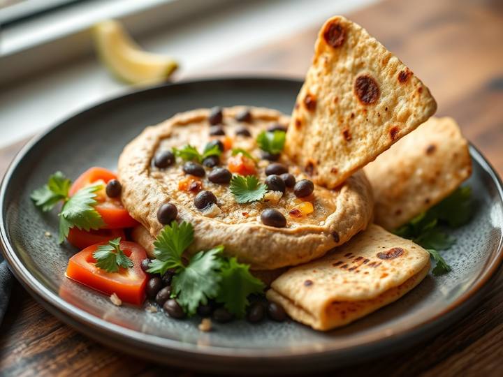 Black Bean Dip with Tortilla Chips