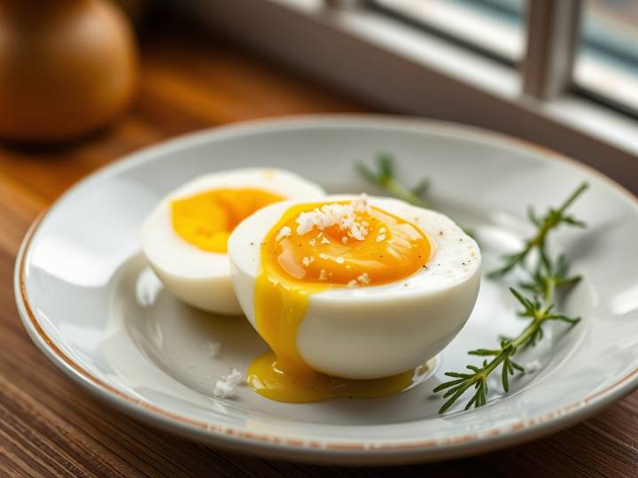 Perfect Boiled Egg with a Pinch of Salt