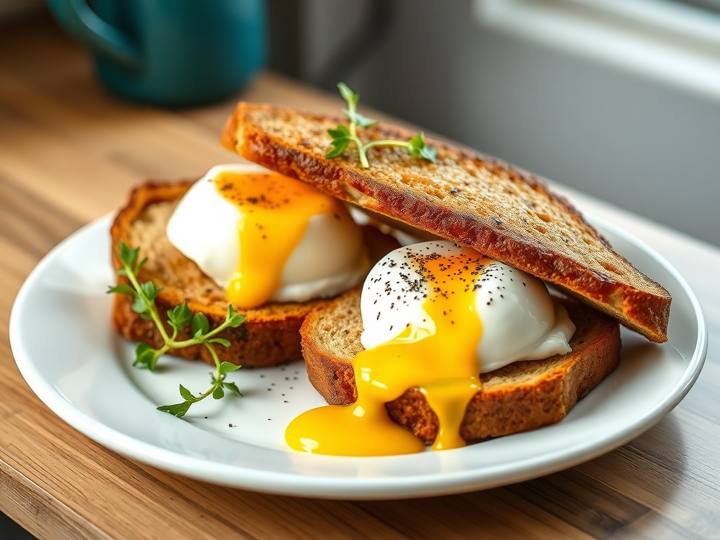 Boiled Eggs and Rye Toast