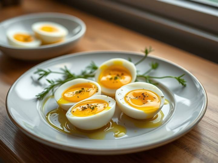 My Boiled Eggs with Sesame Oil