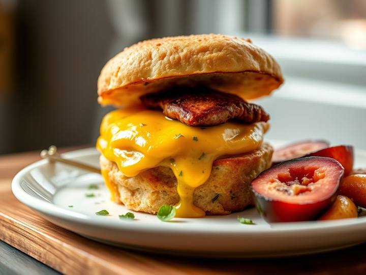 Breakfast Sausage Egg Muffin