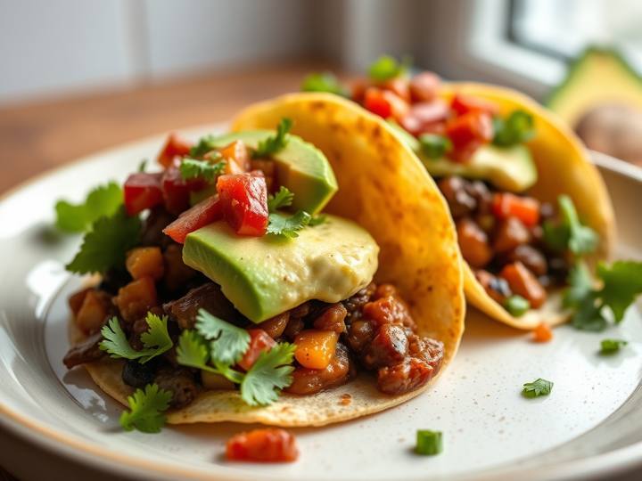 My Breakfast Tacos with Avocado