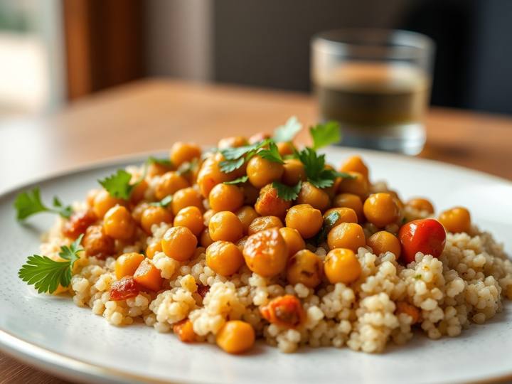 My Chana Masala with Quinoa