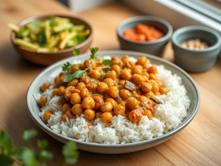 Chana Masala with Basmati Rice