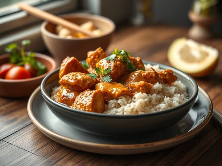 Chicken Curry with Brown Rice