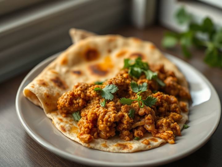 Chicken Keema Paratha