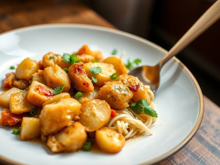 Chicken Potato Stir Fry