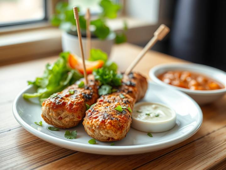 Chicken Seekh Kebab (Pan-Fried)