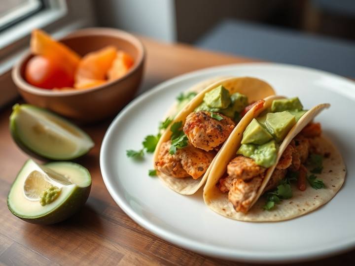 Chicken Tacos with Guacamole