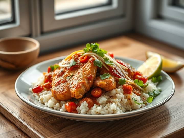 Chicken Tinga with Rice