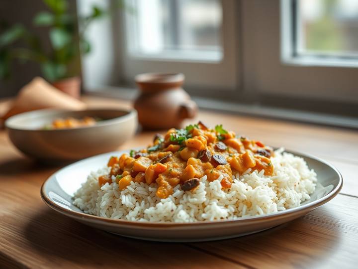 Masoor Dal and Rice