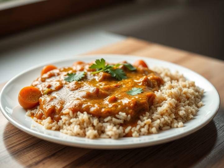 Dal Makhani with Brown Rice