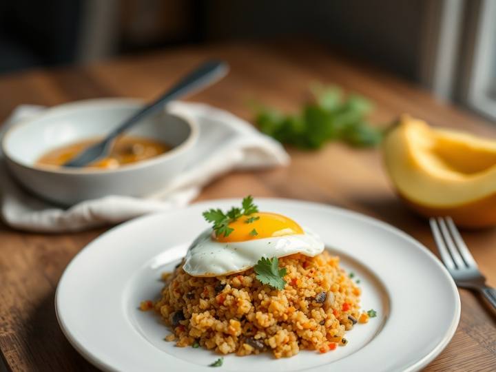 Egg Curry and Quinoa
