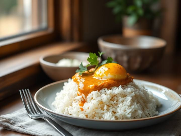 Egg Curry with Basmati Rice