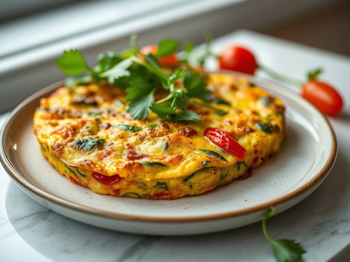 Zucchini and Bell Pepper Frittata