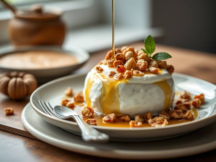 Greek Yogurt with Honey and Nuts
