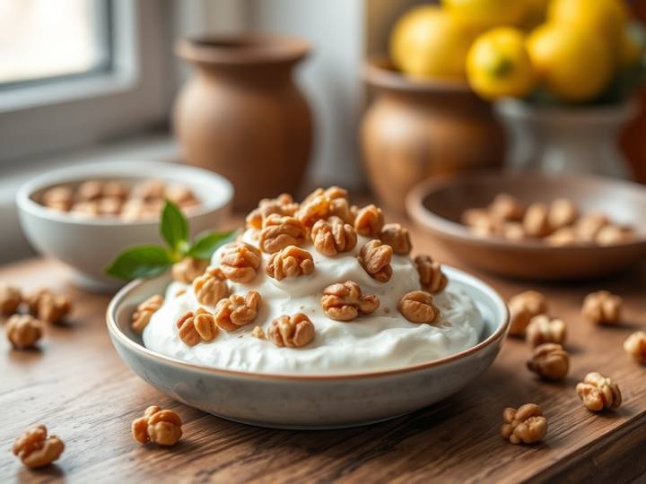 Greek Yogurt with Walnuts