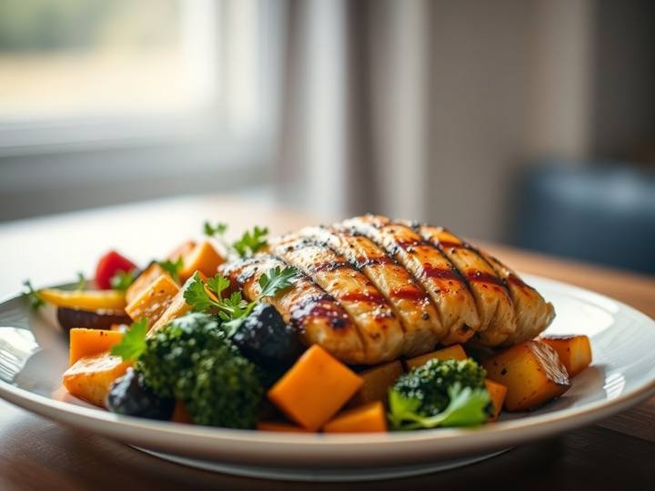 Grilled Chicken and Roasted Vegetables