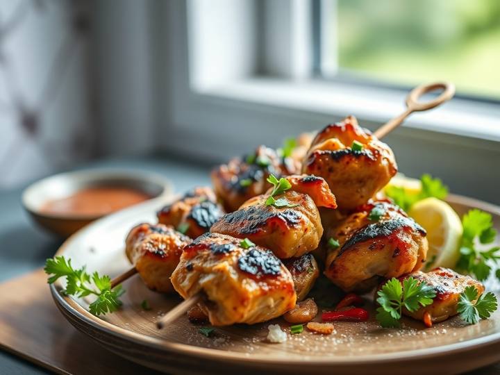 Grilled Chicken Skewers