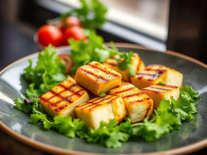 Grilled Paneer and Veggies