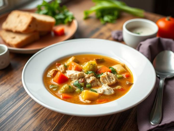 Hearty Chicken Vegetable Soup