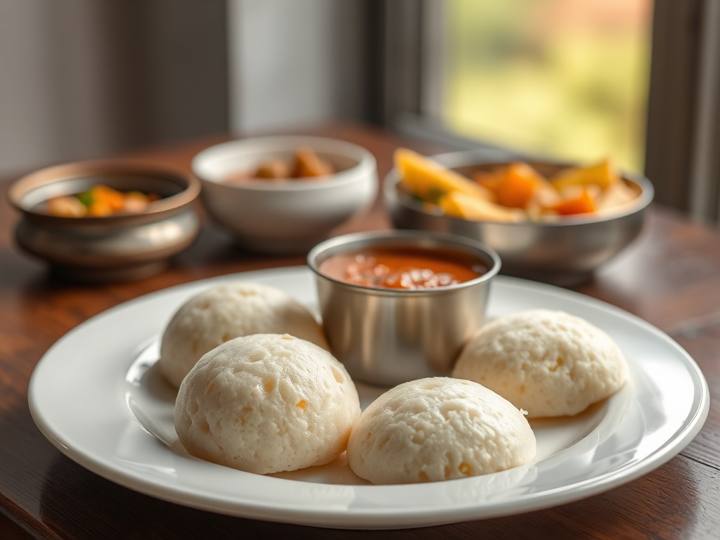 Idli with Sambar