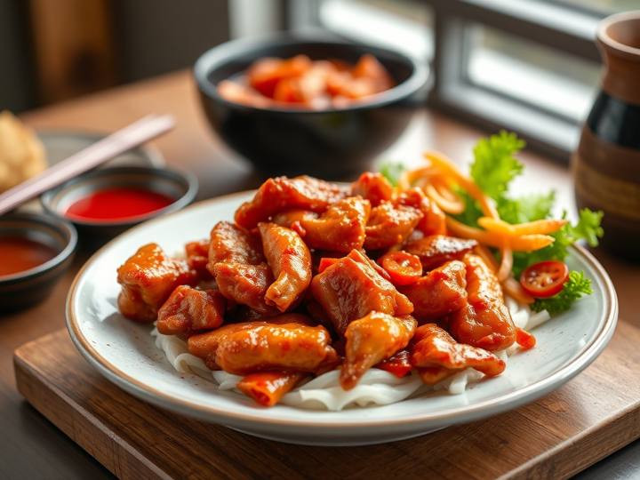 Korean Spicy Chicken Dakgangjeong