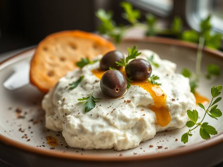 Labneh with Za'atar and Olive Oil