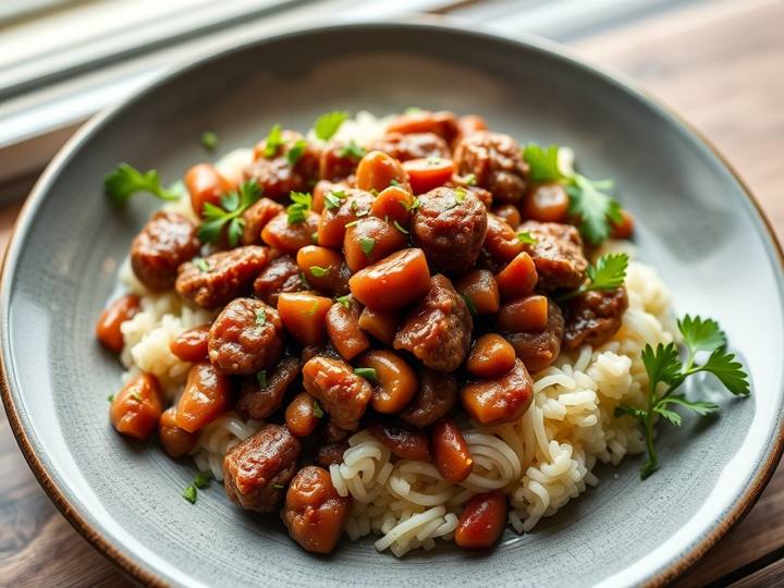 Lean Ground Beef and Beans