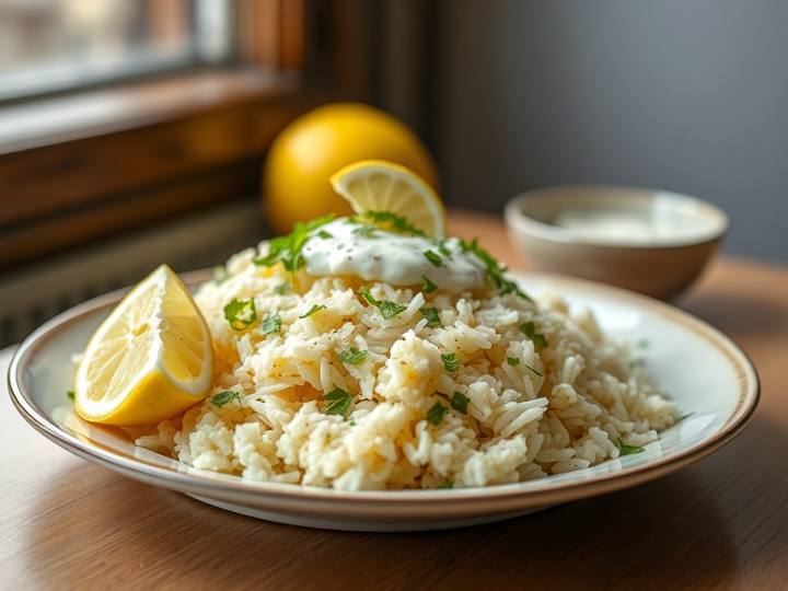Lemon Rice with Raita
