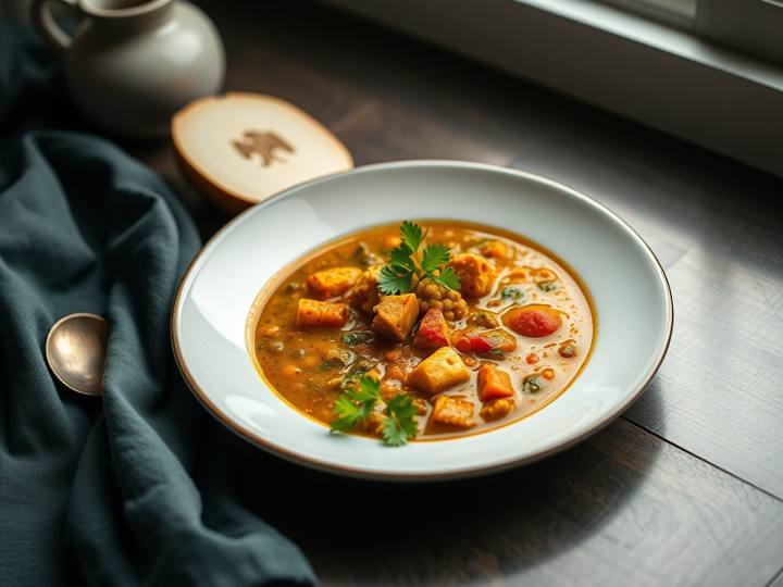 My Lentil Dal and Veggie Soup