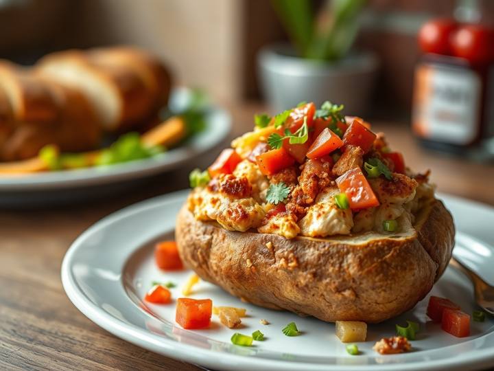 Loaded Baked Potato with Chicken
