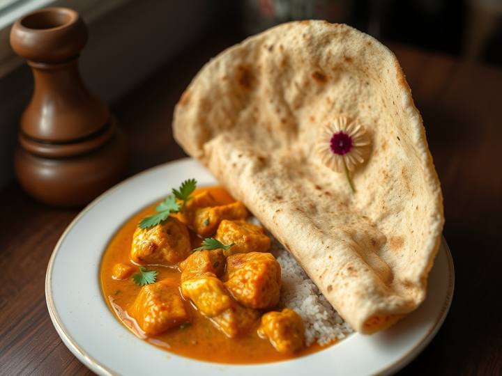 Malabar Fish Curry with Roti