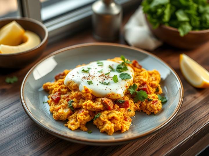 Masala Scrambled Eggs