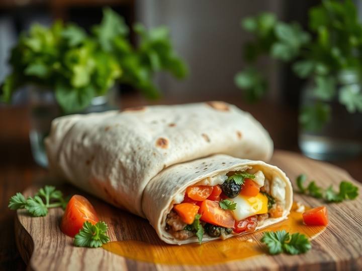 Mediterranean Breakfast Burrito