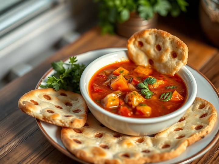 Minestrone Soup with Focaccia