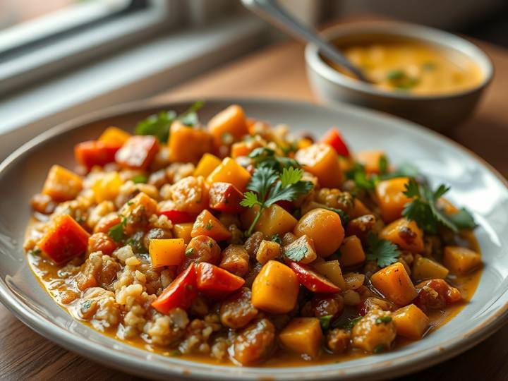 Mixed Vegetable Sabzi and Dal