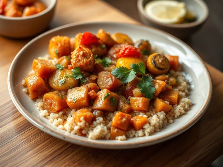 Mixed Vegetable Sambar with Millet