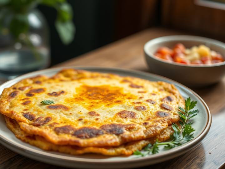 Moong Dal Cheela (Savory Pancake)