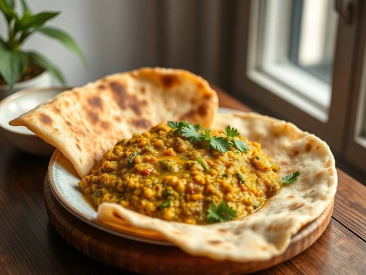 Moong Dal with Roti