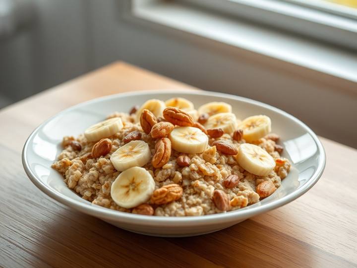 My Oatmeal with Banana and Nuts