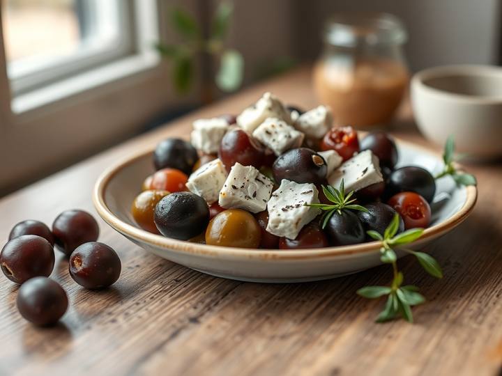 Marinated Olives and Feta