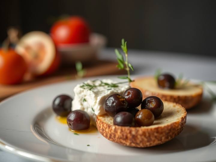 Marinated Olives and Feta