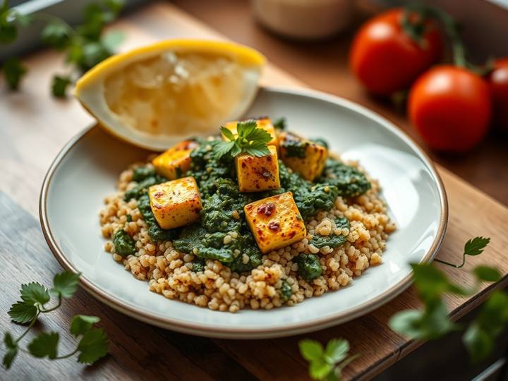 Palak Paneer with Quinoa